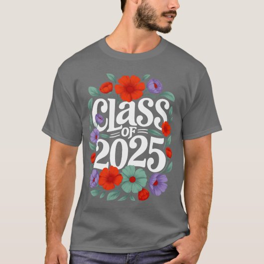 2025年卒業祝いギフト フローラルシャツ 家族 Tシャツ (正面)