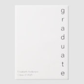 2025年卒業者の名称卒業 ベラム紙招待状 (正面)