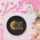 2025年卒業者ひまわり卒業 ペーパープレート (パーティー)
