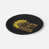 2025年卒業者ひまわり卒業 ペーパープレート (アングル)