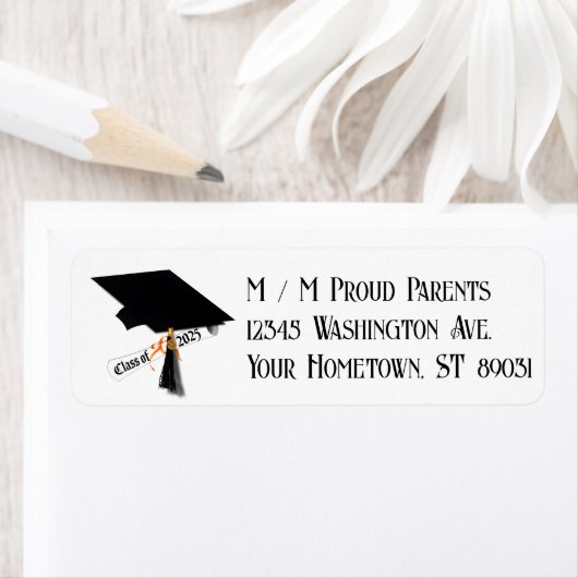 2025年卒業証書クラス ラベル (インサイチュ)