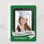 2025年卒業電子錠 招待状 (正面)