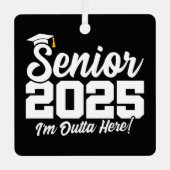 2025年卒業高校シニアクラス2025 メタルオーナメント (正面)