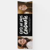 2025年卒業2枚はっきりした写真卒業 横断幕 (縦)