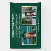 2025年卒業2Photoクラス(グリーンホワイト) 横断幕 (縦)