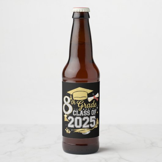 2025年卒業8年生 ビールラベル (正面)