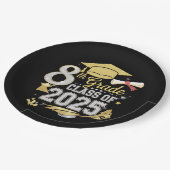 2025年卒業8年生 ペーパープレート (アングル)