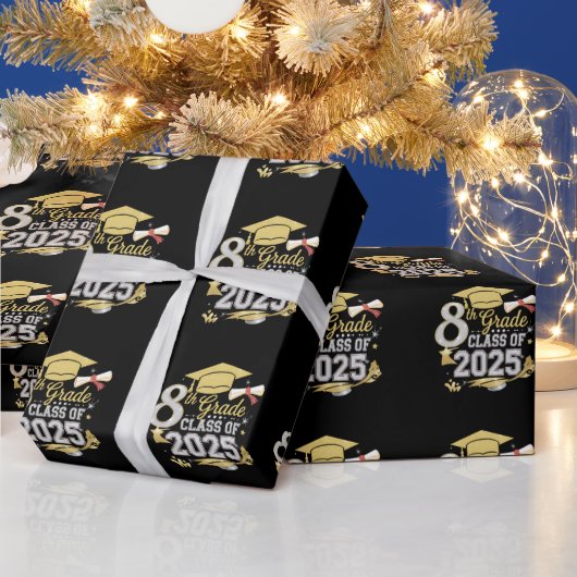 2025年卒業8年生 ラッピングペーパー (クリスマス)