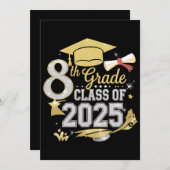 2025年卒業8年生 招待状 (正面/裏面)