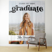 2025年卒業 おしゃれボヘミアンチックなトレンディーなデザイン 2025年の卒業式 タペストリー (インサイチュ)
