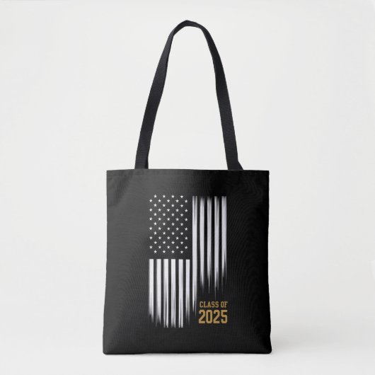 2025年卒業 アメリカ国旗 シニアクラス トートバッグ (正面)