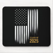 2025年卒業 アメリカ国旗 シニアクラス マウスパッド (正面)