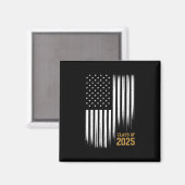 2025年卒業 アメリカ国旗 シニアクラス マグネット (正面/裏面)