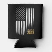 2025年卒業 アメリカ国旗 シニアクラス 缶クーラー (正面)