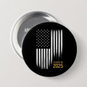 2025年卒業 アメリカ国旗 シニアクラス  缶バッジ (正面&裏面)