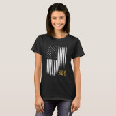 2025年卒業 アメリカ国旗 シニア卒業式 Tシャツ (正面フル)