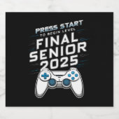 2025年卒業 クラスオブ2025 ゲーマー ビデオゲーム ビールラベル (シングルラベル)