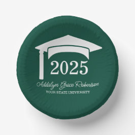2025年卒業 グリーンカレッジ・大学 カップルキャップ ペーパーボウル