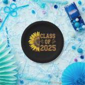 2025年卒業 サン フラワー 卒業式 ペーパープレート (パーティー)