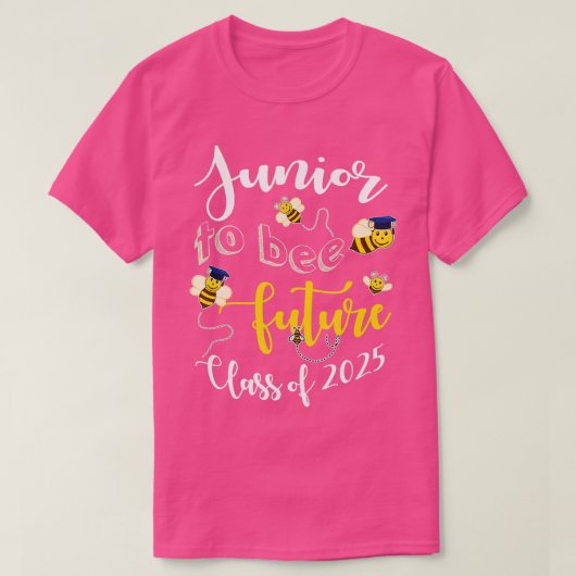 2025年卒業、ジュニア・トゥ・ビーおもしろいト Tシャツ (デザイン正面)