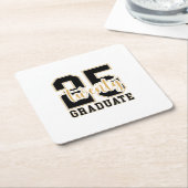 2025年卒業 スクエアペーパーコースター (アングル)