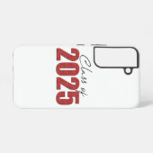 2025年卒業 ラメ レッド SAMSUNG GALAXYケース (裏面横)