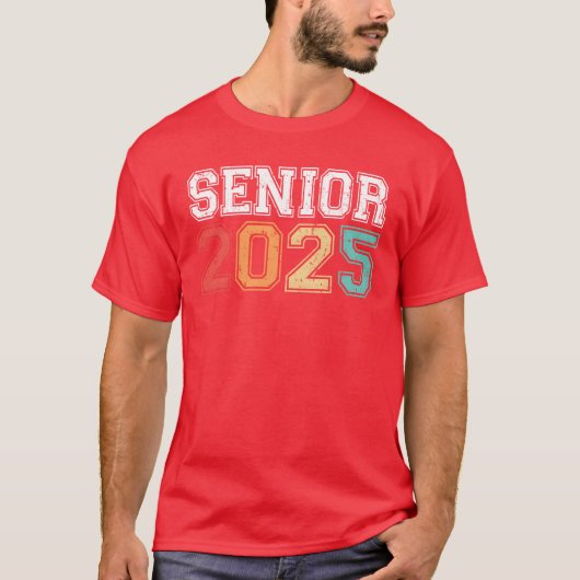 2025年卒業 懐かしいレトロな友達 Tシャツ (正面)