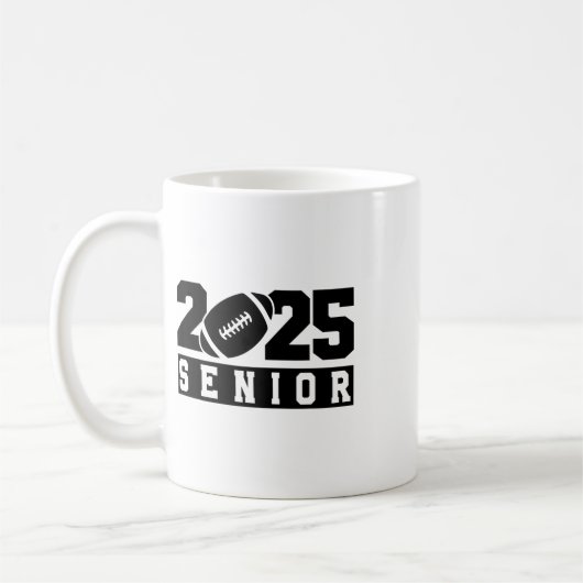 2025年卒業 高校卒業生 フットボール シニア クラス コーヒーマグカップ (左)