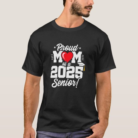 2025年卒業 - 高校最後の一年 - 誇りを持つ母 - シニア2 Tシャツ (正面)