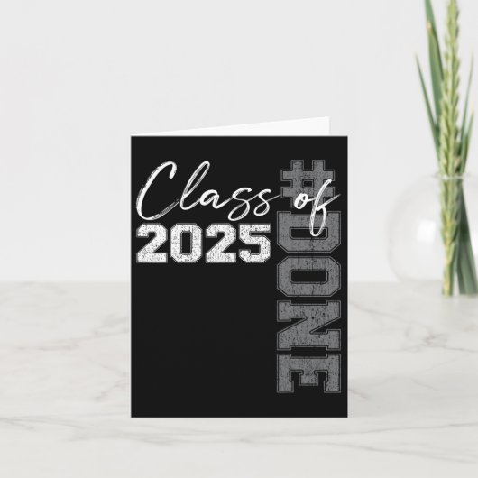 2025年卒業Cl 2025年おもしろい卒業セン カード (正面)