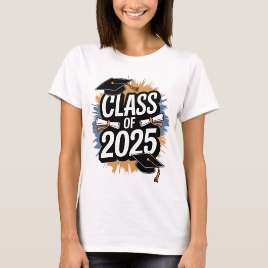 2025年卒業TシャツのクラスGif Tシャツ (正面)