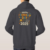 2025年友情の日|キュートな落書きの友達Tシャツ パーカ (裏面)