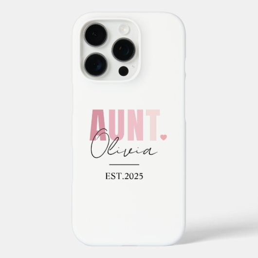 2025年叔母に昇進 | 新しパーソナライズされたい叔母 Case-Mate iPhoneケース (裏面)