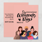2025年国際的女子デー シーズンカード (正面/裏面)