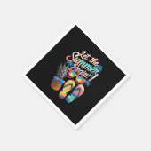 2025年夏期休暇を2025年夏期休暇から開始 スタンダードカクテルナプキン (角)