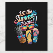 2025年夏期休暇を2025年夏期休暇から開始 ワインラベル (シングルラベル)