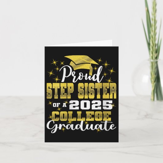 2025年大学卒業お姉さんを誇りに思う女性 カード (正面)