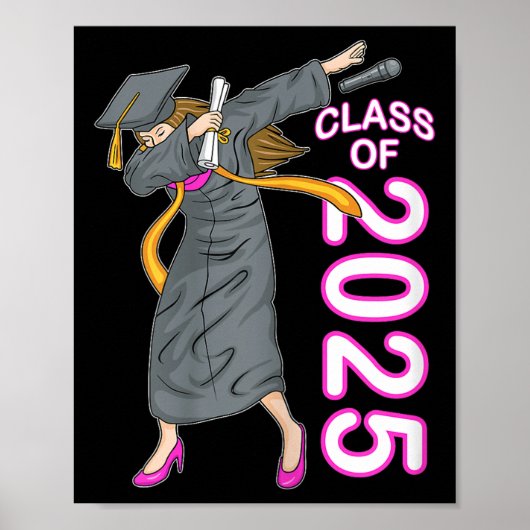 2025年大学卒業ギフトのDabbingシニアCl ポスター (正面)