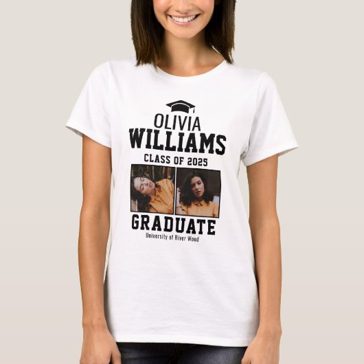 2025年大学卒業生 名前 Tシャツ (正面)