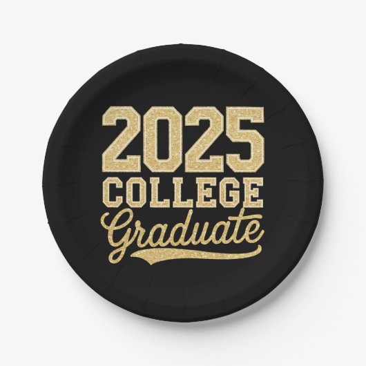 2025年大学卒業・卒園・卒部記念 ペーパープレート (正面)