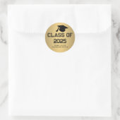 2025年大学院ハット | サンキュー金ゴールド ラウンドシール (バッグ)