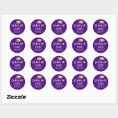 2025年大学院ハット | Thank You Purple ラウンドシール (シート)