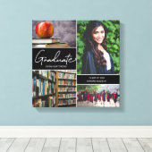 2025年大学院写真モダンコラージュ キャンバスプリント (インサイチュ (ウッドフロア))