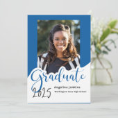 2025年大学院王室の写真青のお知らせ 案内状 (スタンド正面)