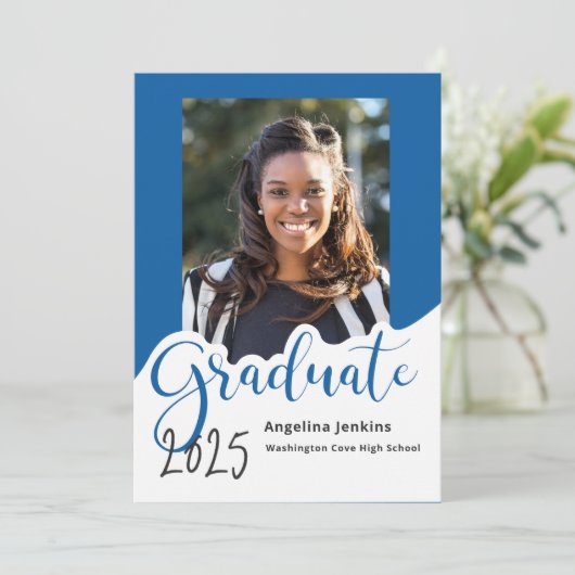 2025年大学院王室の写真青のお知らせ 案内状 (スタンド正面)