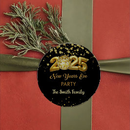 2025年大晦日ありがとうステッカー ラウンドシール