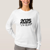 2025年大晦日の女子長袖Tシャツ Tシャツ (正面)
