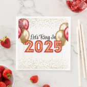 2025年大晦日パーティー赤と金ゴールドマーキー (インサイチュ)