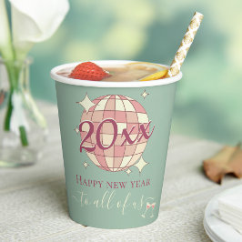 2025年大晦日レトロパーティー装飾 紙コップ