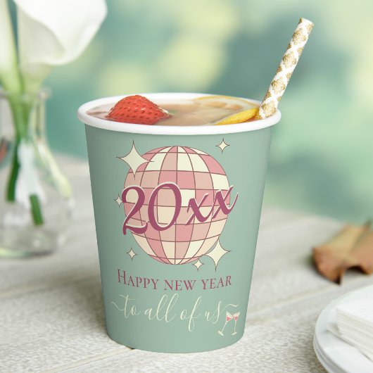 2025年大晦日レトロパーティー装飾 紙コップ